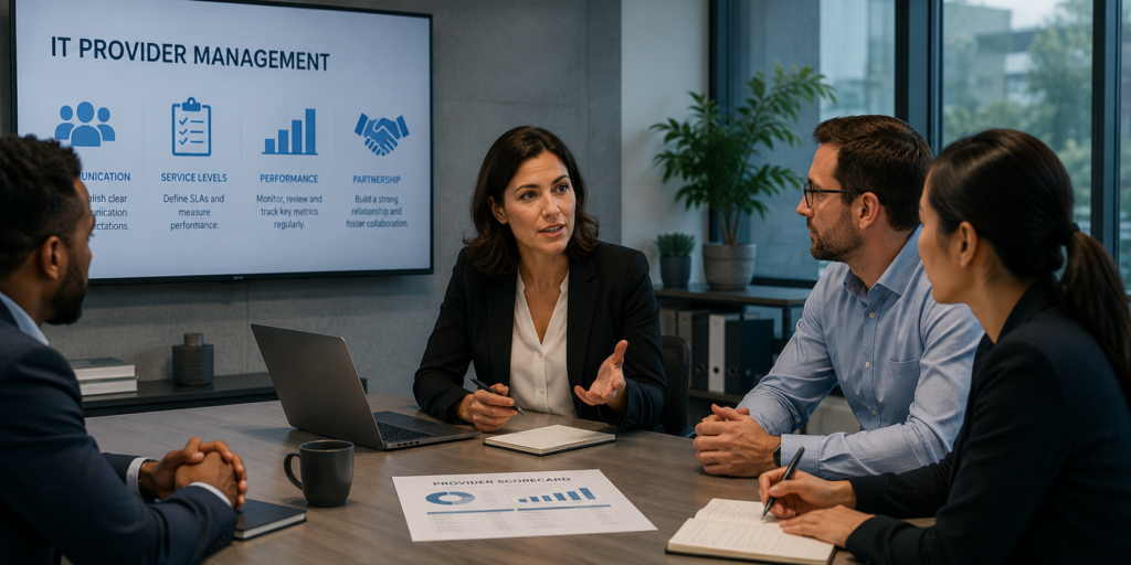 Managing your it provider relationships
